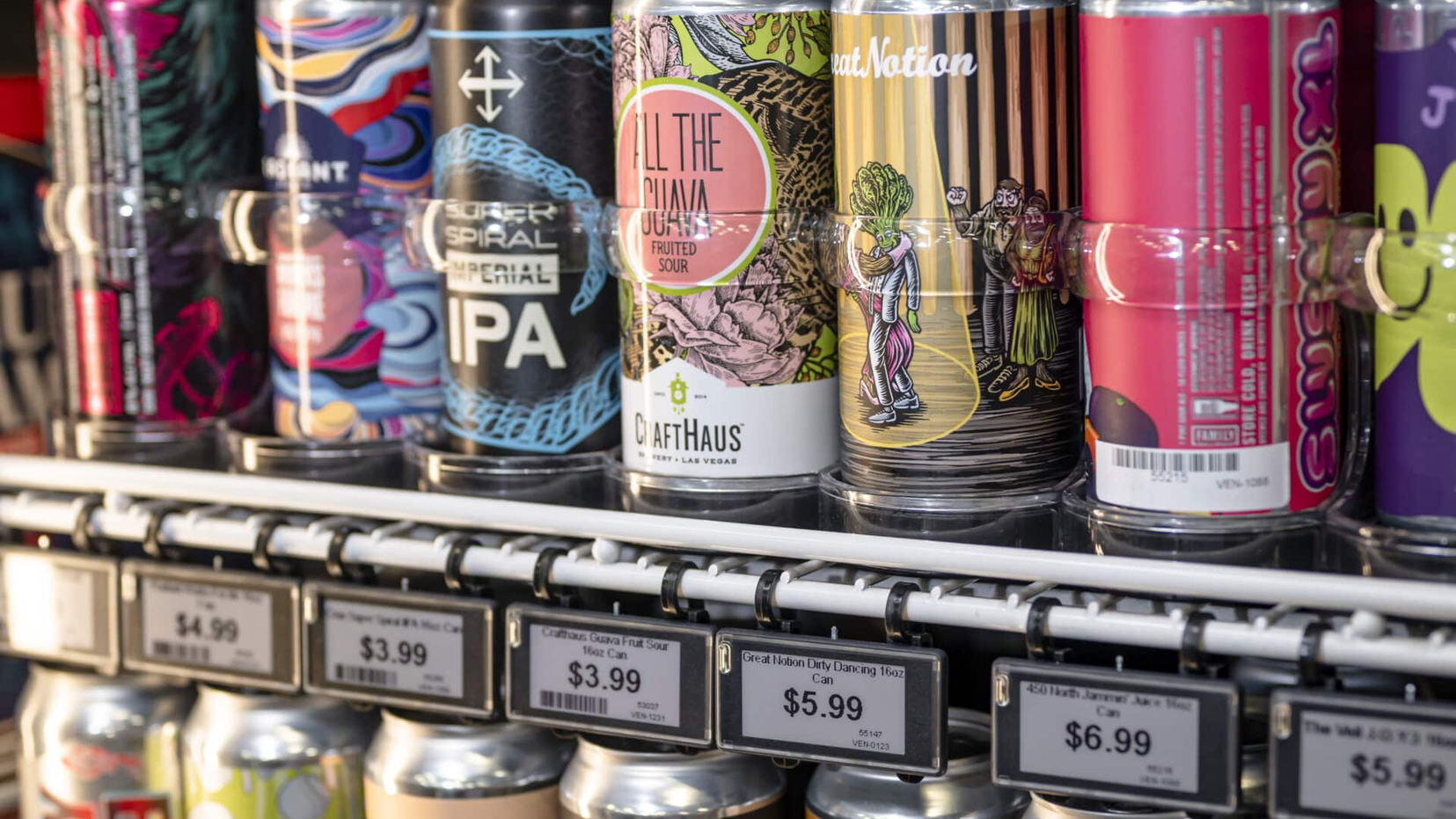 electronic shelf labels liquor