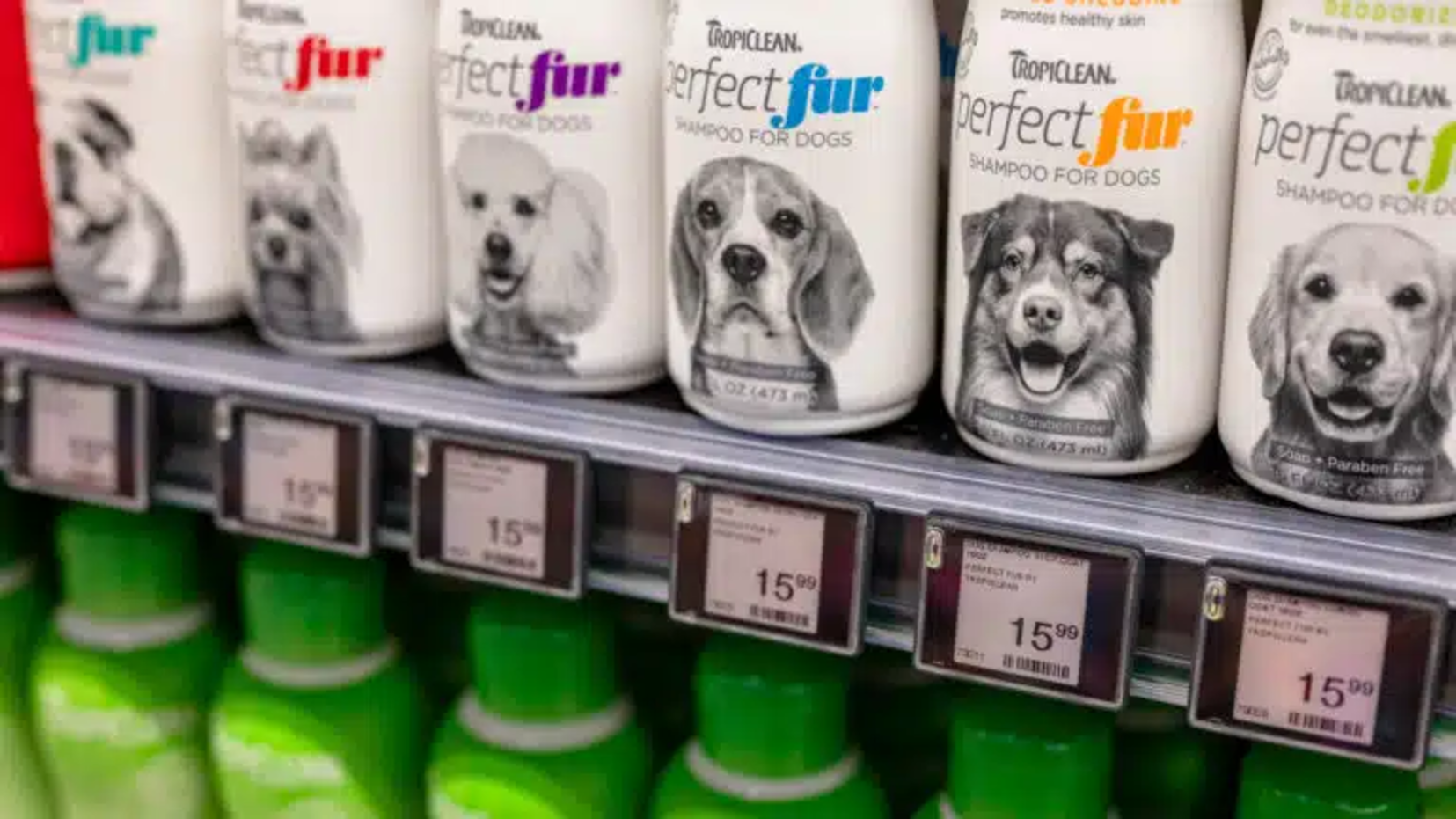 electronic shelf labels for pet stores